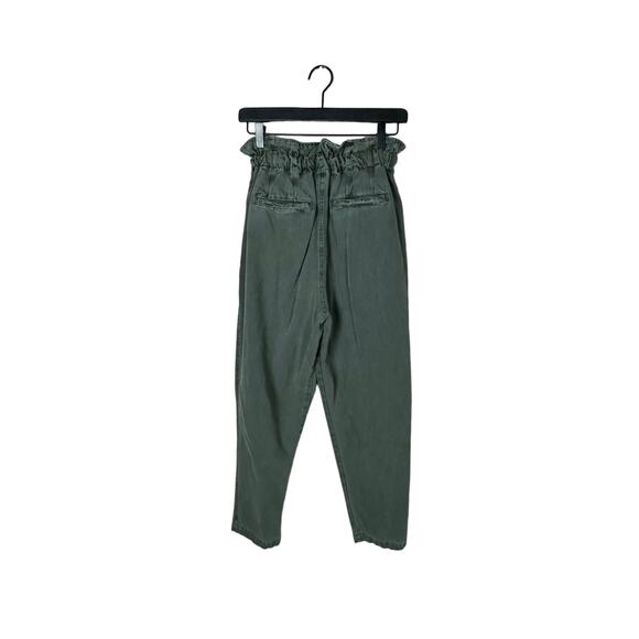 Free People Margate Pleated Trouser Army Green Size Extra Small - Picture 7 of 7
